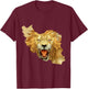 Iran Lion Map Flag | Persian Iranian Free Iran T-Shirt - T-Shirt | Maroon