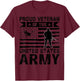 Proud Veteran of the United States Army T-Shirt - T-Shirt | Maroon