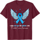 I Wear Light Blue Prostate Cancer Awareness T-Shirt - T-Shirt | Maroon