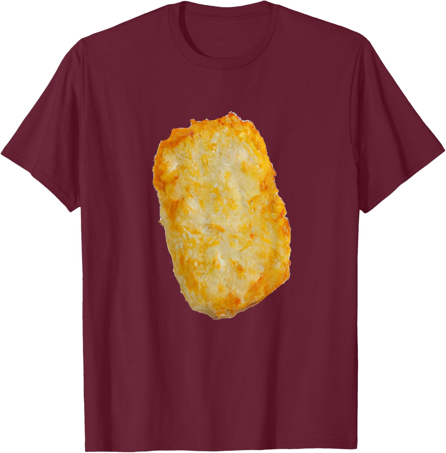 Breakfast and Brunch Hash Brown Potatoes T-Shirt - T-Shirt | Maroon