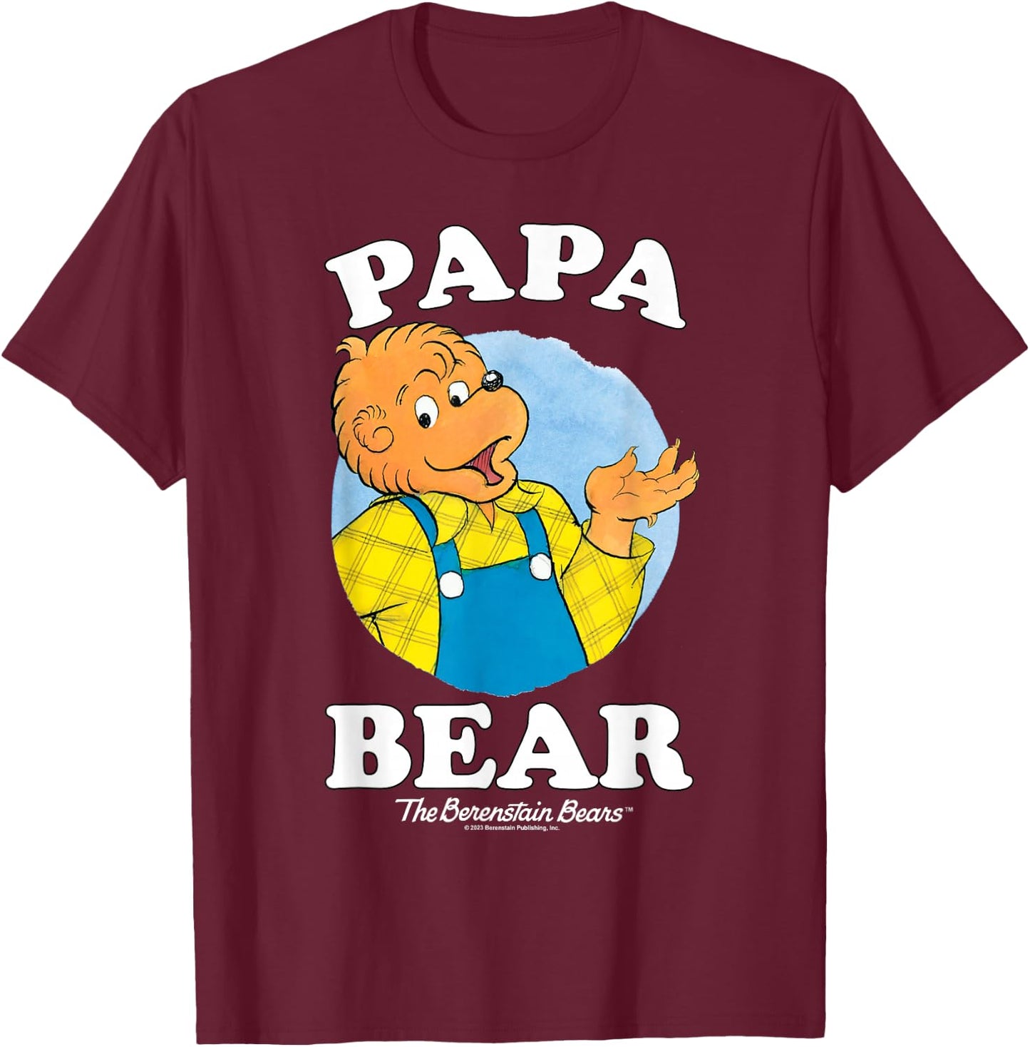 The Berenstain Bears The Berenstain Bears Papa Bear T-Shirt - T-Shirt | Maroon