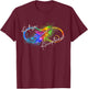 Autism Red Instead Infinity Symbol Autistic Acceptance T-Shirt - T-Shirt | Maroon