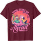 Pink Skies Up Ahead - Skeleton - Flamingo - Beach Women Kids T-Shirt - T-Shirt | Maroon