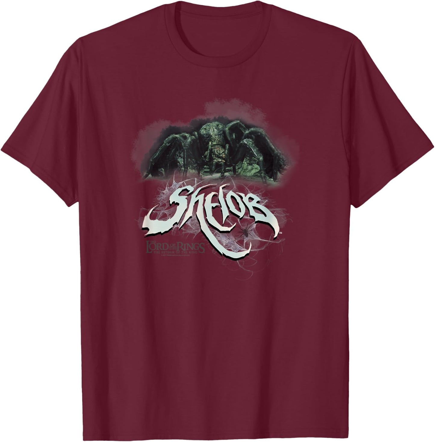 The Lord of the Rings The Return Of The King Shelob T-Shirt - T-Shirt | Maroon