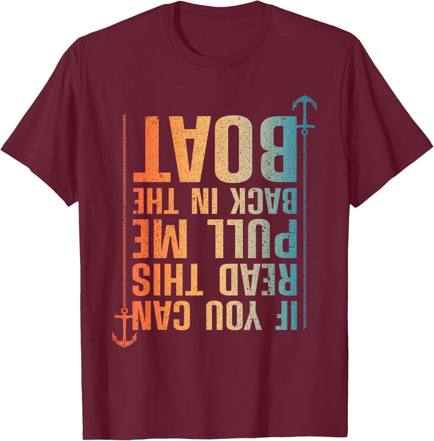 Funny Boating Design Women Boating Boater Boat Owner T-Shirt - T-Shirt | Maroon