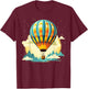 Funny hot Air Balloon for new Adventures Lovers T-Shirt - T-Shirt | Maroon