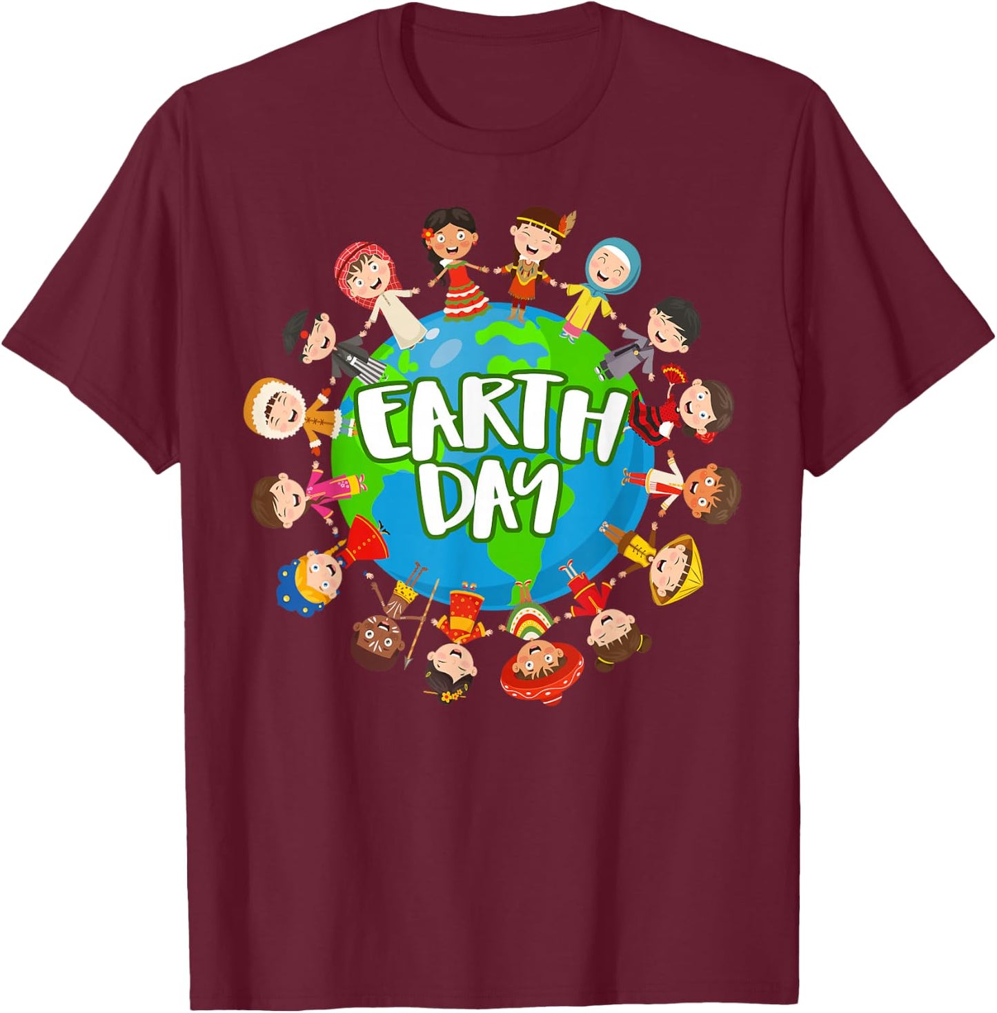 Earth Day 2023 Environmental Nature Planet | & T-Shirt - T-Shirt | Maroon
