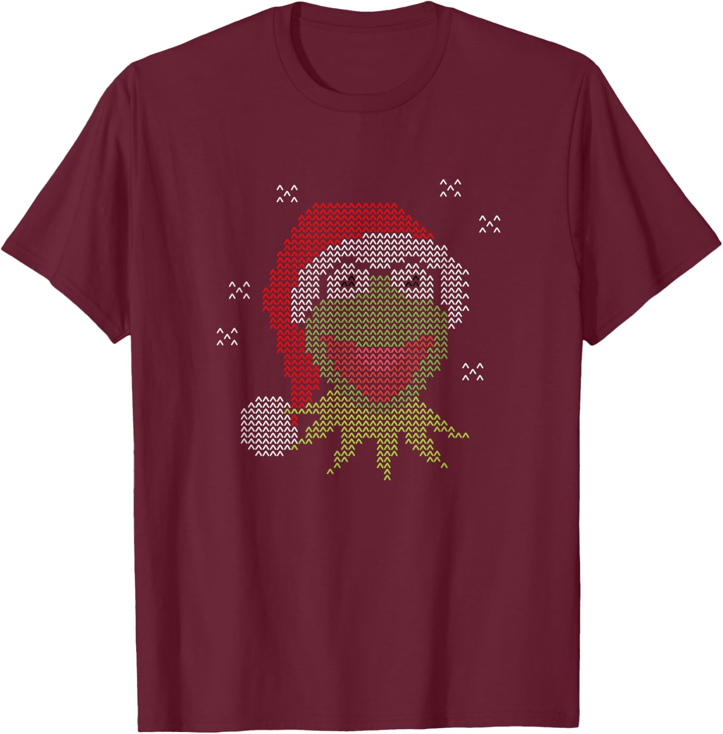 Disney The Muppets Christmas Kermit The Frog With Santa Hat T-Shirt - T-Shirt | Maroon