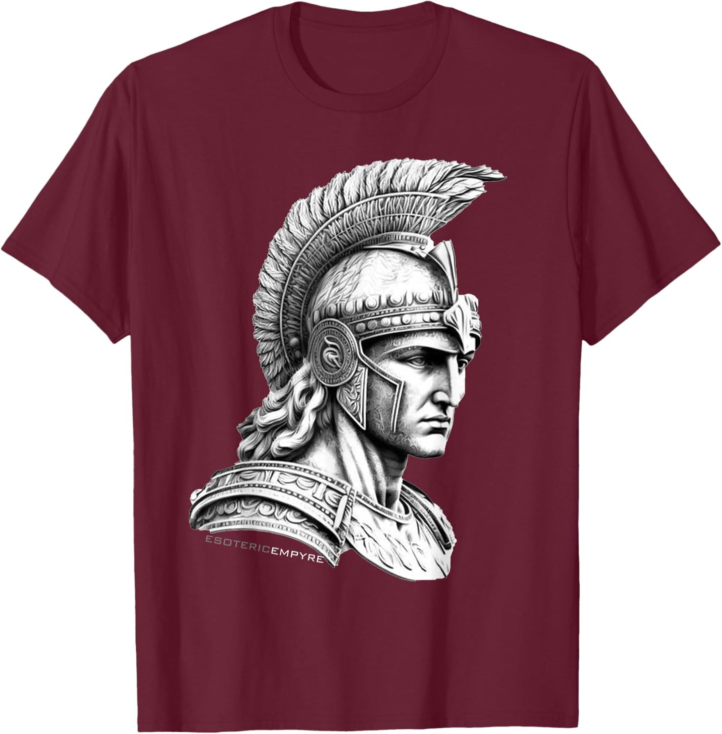 Esoteric Empyre Aries Greek God of War Mars - -Kids, Black, Small T-Shirt - T-Shirt | Maroon