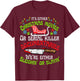 Sleighin or slayin Christmas cute movie serial documentaries T-Shirt - T-Shirt | Maroon
