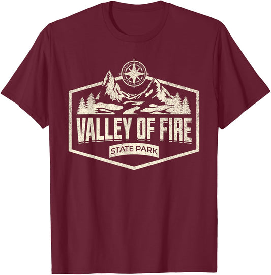 Valley Of Fire State Park T-Shirt - T-Shirt | Maroon