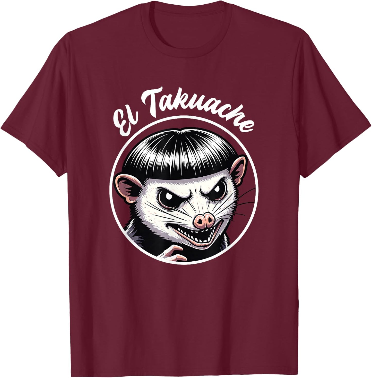 Takuache Possum, El Takuache T-Shirt - T-Shirt | Maroon