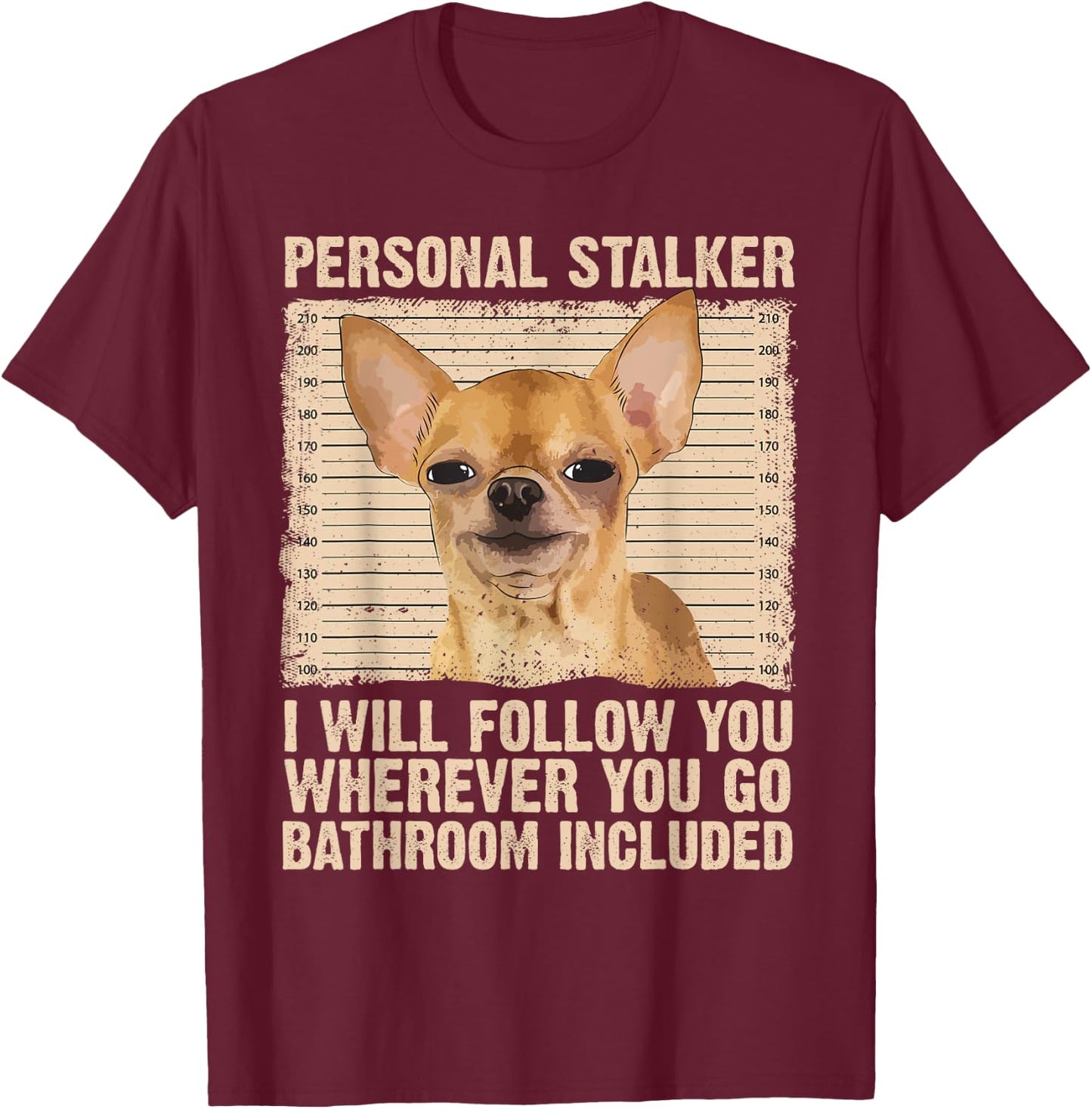 Cute Chihuahua Design Women Kids Chihuahua Lovers T-Shirt - T-Shirt | Maroon