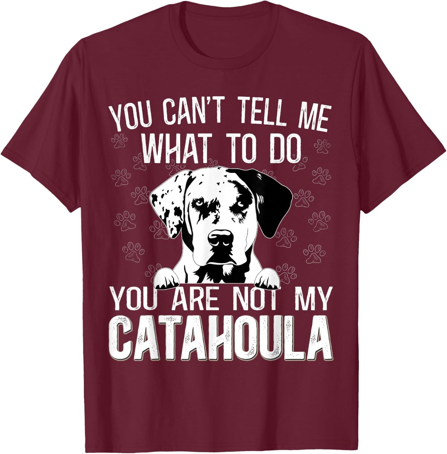 Leopard Hound Mama Toys Louisiana Catahoula Leopard Dog T-Shirt - T-Shirt | Maroon