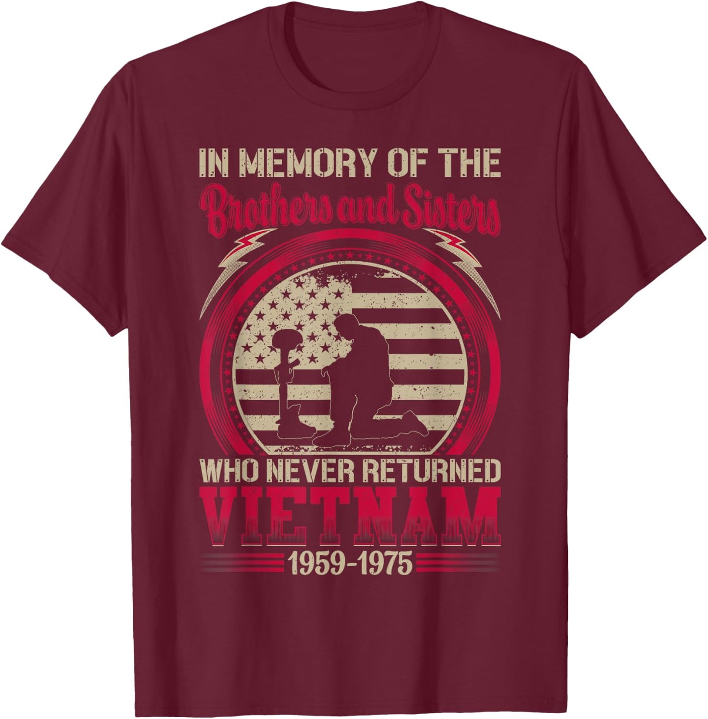 In Memory Of The Brothers And Sisters Who Never Returned T-Shirt - T-Shirt | Maroon