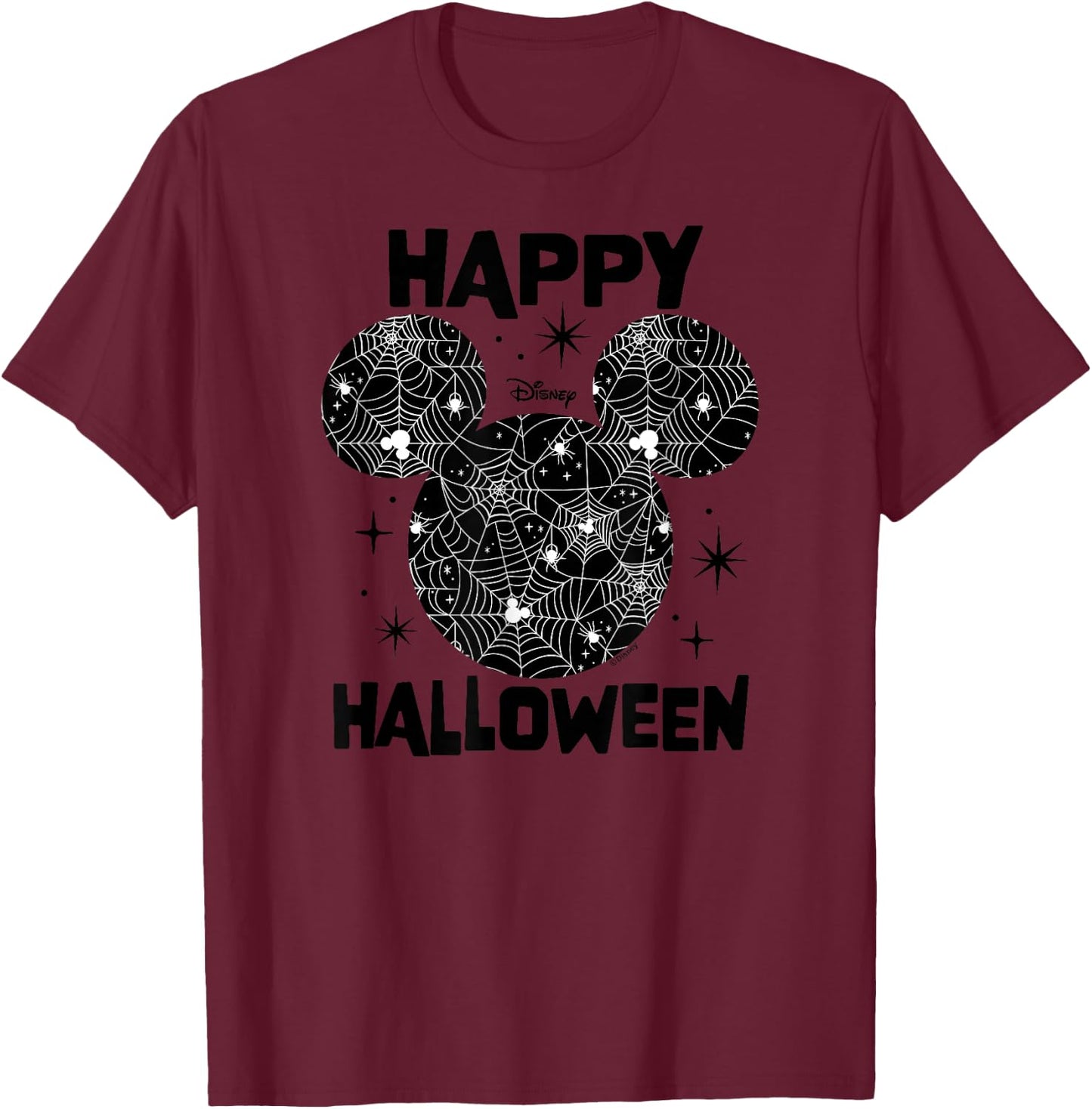 Disney - Happy Halloween Mickey Ears T-Shirt - T-Shirt | Maroon