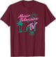 MTV Music Television 1981 Summer Time Classic Logo T-Shirt - T-Shirt | Maroon