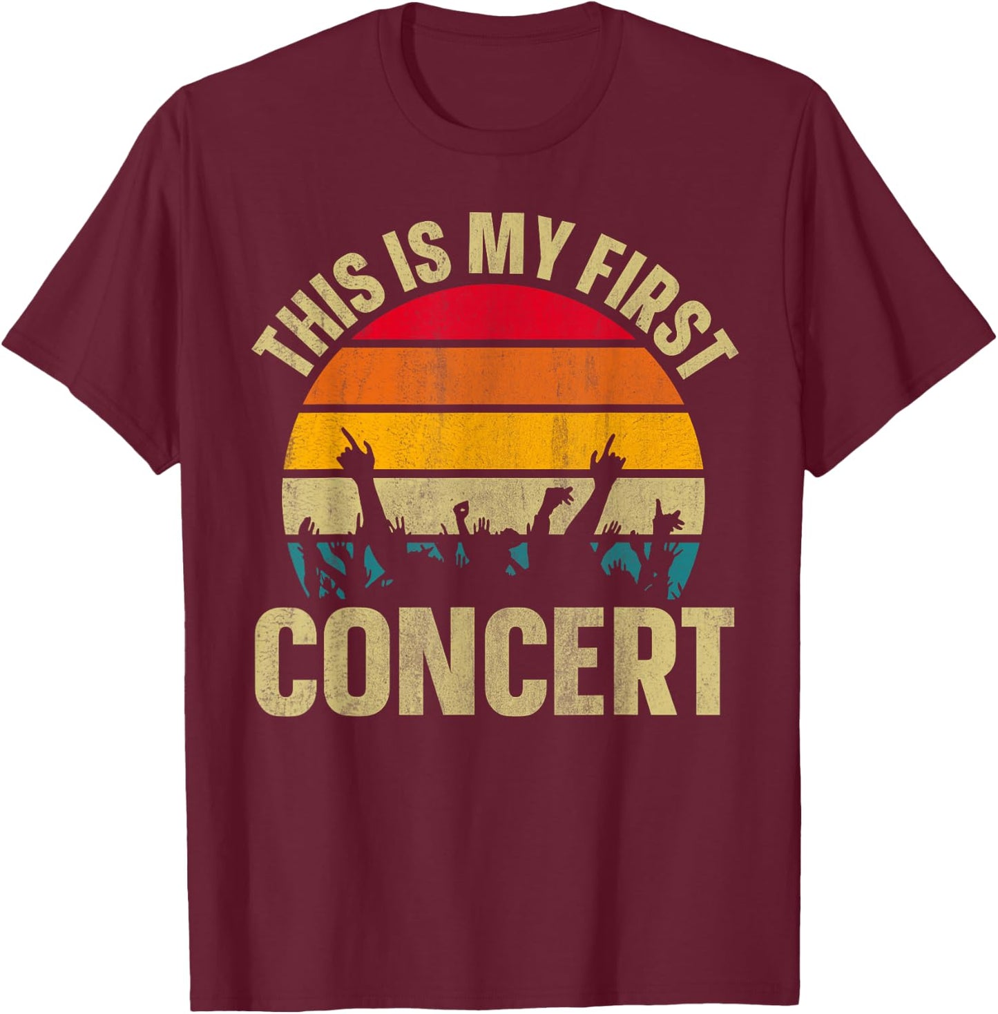 This Is My First Concert T-Shirt - T-Shirt | Maroon