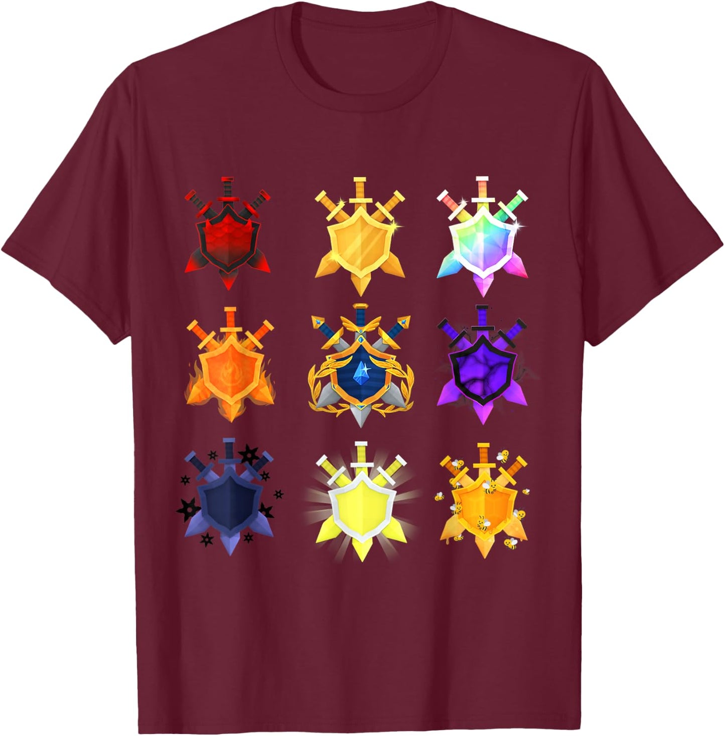 Treasure Quest Emblems T-Shirt - T-Shirt | Maroon