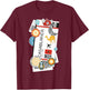 Casablanca Air Ticket Boarding Pass Plane Morroco Travel T-Shirt - T-Shirt | Maroon