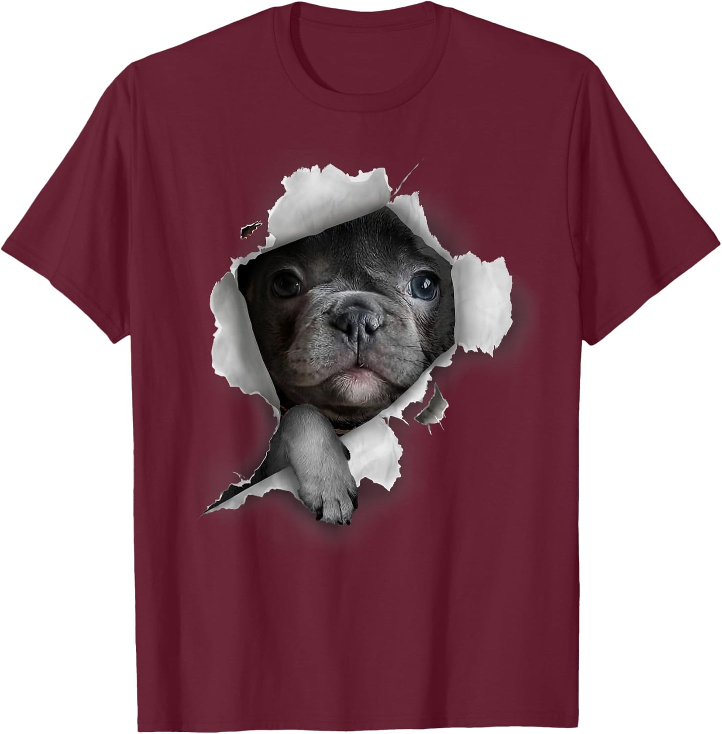 French Bulldog, Funny Dog Owner, Cute French Bulldog T-Shirt - T-Shirt | Maroon
