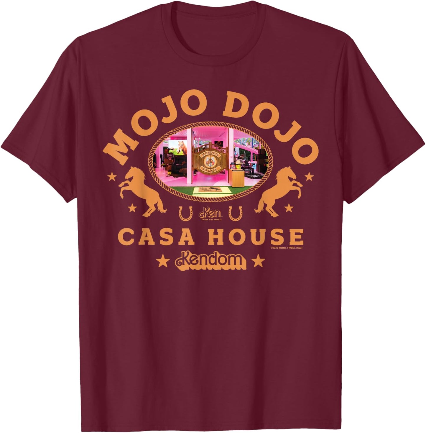 Barbie The Movie - Mojo Dojo Casa House Western T-Shirt - T-Shirt | Maroon