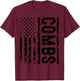 Combs Last Name Funny Surname Team Combs Family Reunion T-Shirt - T-Shirt | Maroon