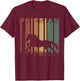 Friesian Horse Lover Retro Friesian Horse Owner Equestrian T-Shirt - T-Shirt | Maroon