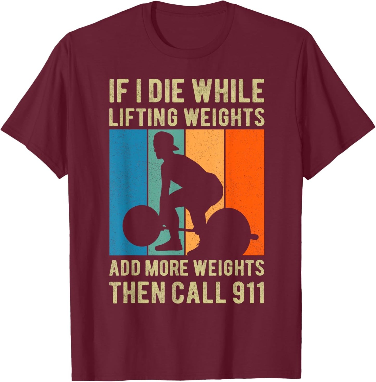 Tren Lifting Fitness Gym Deadlift - -Adults Black Cotton Blend Short Sleeve - Small - Humorous Workout T-Shirt - T-Shirt | Maroon