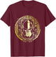 Spartan Helmet Gold Greek Warrior | Workout Mma Fitness Gym T-Shirt - T-Shirt | Maroon