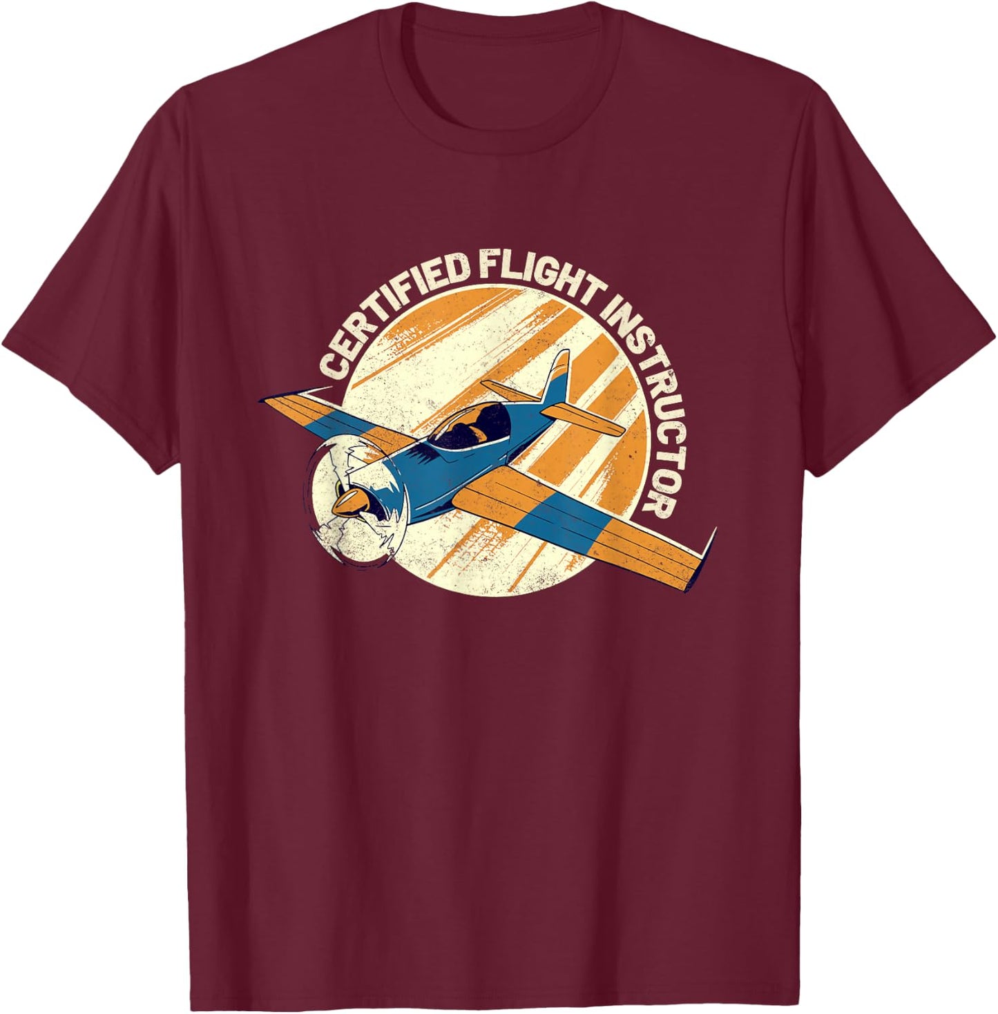 Certified Flight Instructor CFI Pilot Aircraft Instructor T-Shirt - T-Shirt | Maroon