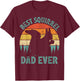 Funny Squirrel Vintage Best Squirrel Dad Ever Father's Day T-Shirt - T-Shirt | Maroon