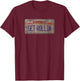 Nickelback Get Rollin' Plate T-Shirt - T-Shirt | Maroon