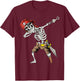 Dabbing Skeleton Pirate Halloween Kids Jolly Roger Pirate T-Shirt - T-Shirt | Maroon