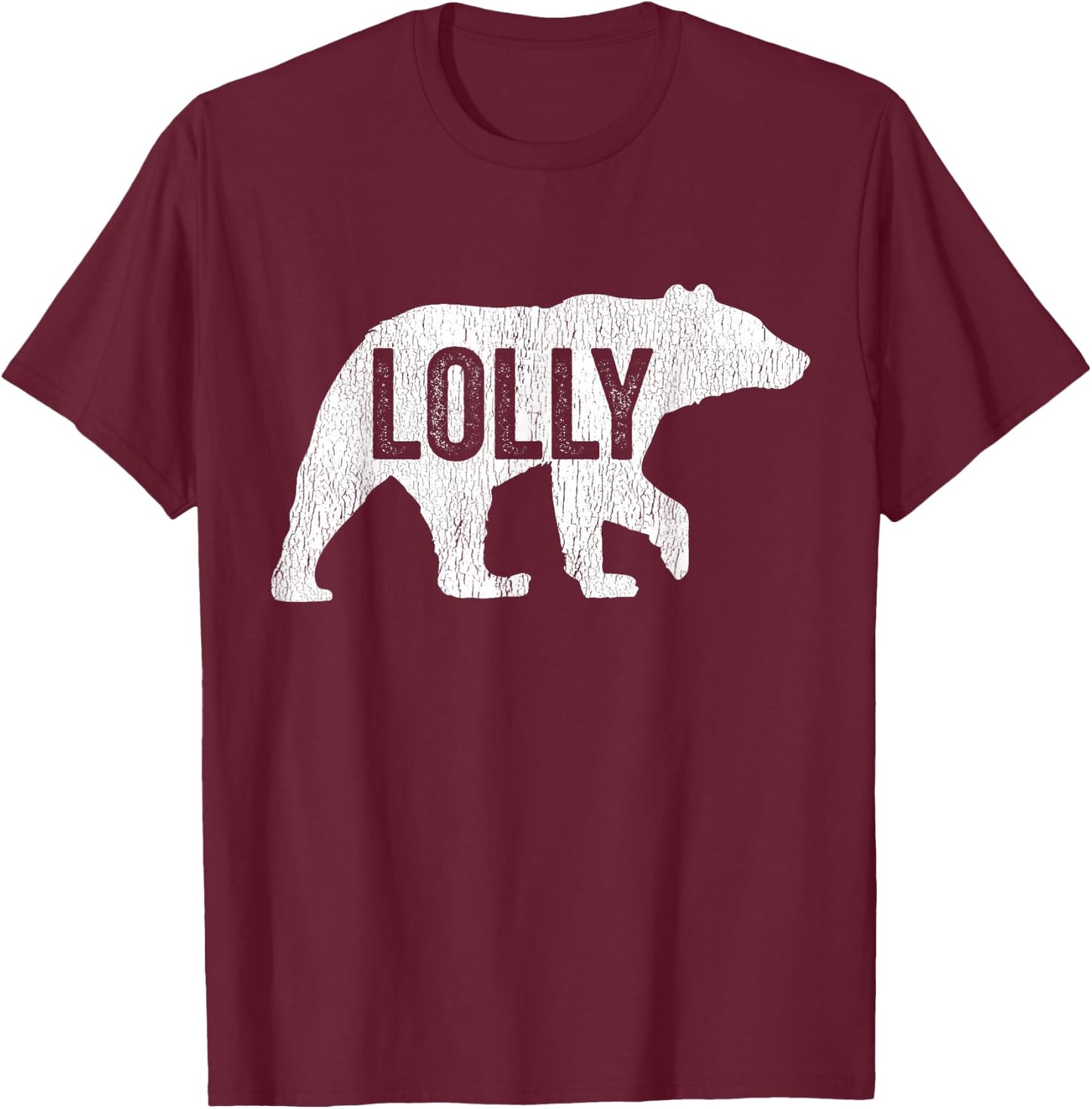 Lolly Bear Matching Family Camping Bear Funny Lolly T-Shirt - T-Shirt | Maroon