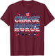 4th Of July Charge Nurse American Flag Charge Nursing T-Shirt - T-Shirt | Maroon