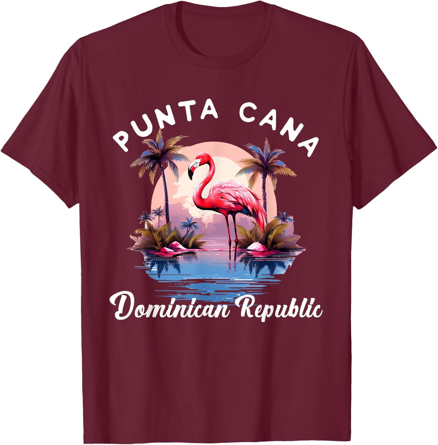 Punta Cana 2024 Family Vacation Matching Dominican Republic T-Shirt - T-Shirt | Maroon
