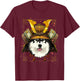 Samurai Alaskan Malamute Japanese Warrior Bushido Dog Lover T-Shirt - T-Shirt | Maroon
