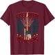 Freedom Rocks Patriotic 4th Of July American Flag Guitar Women Kids Men T-Shirt - T-Shirt | Maroon