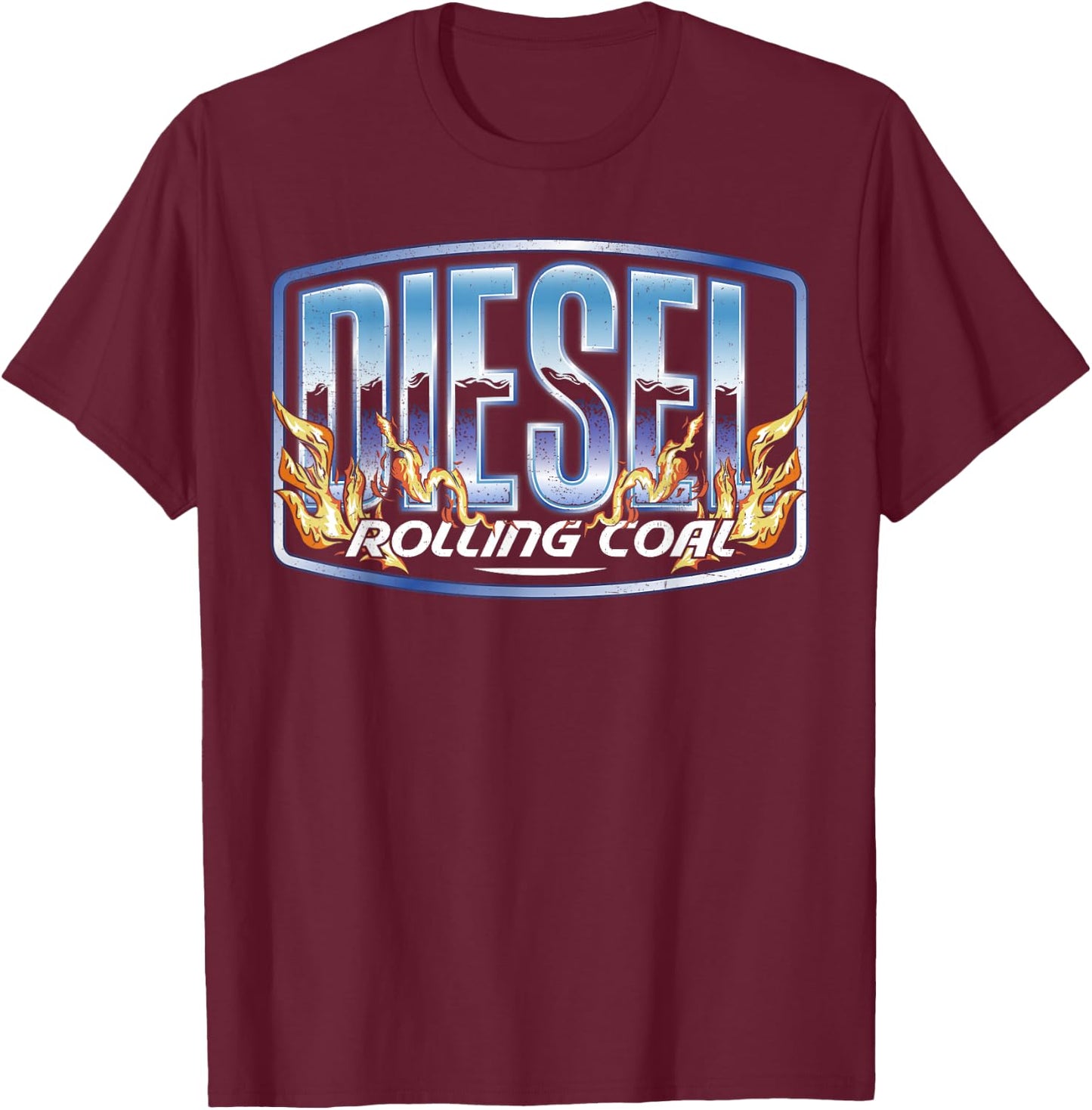 Diesel Rolling Coal Trucker Truck Driver Mechanic Retro Men T-Shirt - T-Shirt | Maroon