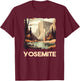 Vintage Yosemite National Park Nature Lover Adventure T-Shirt - T-Shirt | Maroon