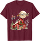 Funny Santa Claus Tractor Cows Farm Farmer Christmas Holiday T-Shirt - T-Shirt | Maroon