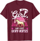 Fjord Horse Girl Norwegian Horse Fjordi T-Shirt - T-Shirt | Maroon