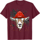 Firefighter Goat Fire Department Fireman Farmer Goat Lover T-Shirt - T-Shirt | Maroon