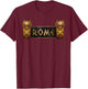 Ancient Roman Army Shields T-Shirt - T-Shirt | Maroon