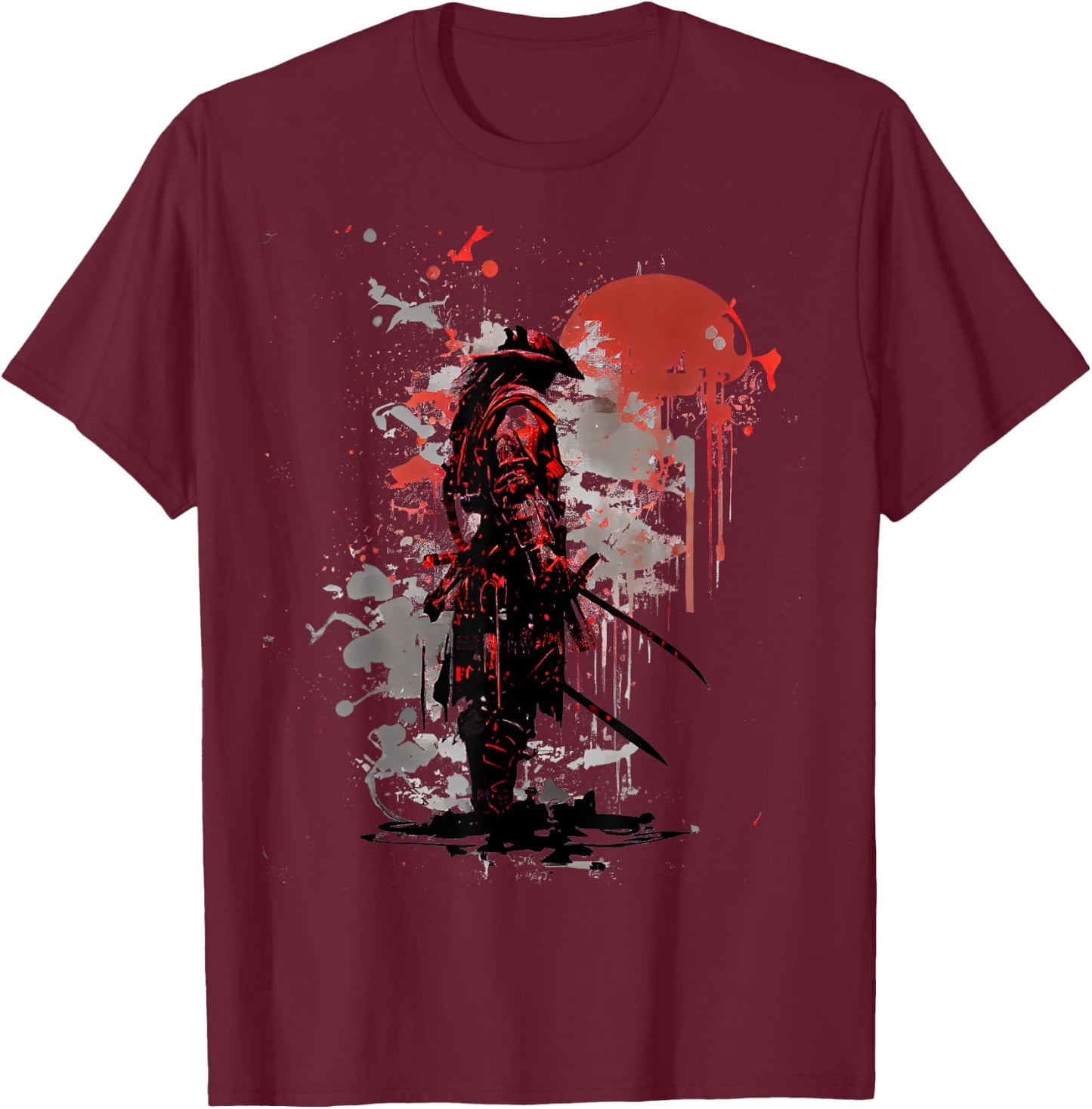 Samurai Ronin T-Shirt - T-Shirt | Maroon
