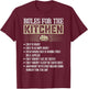 Rules for the Kitchen: Chef Is Right - Chef T-Shirt - T-Shirt | Maroon