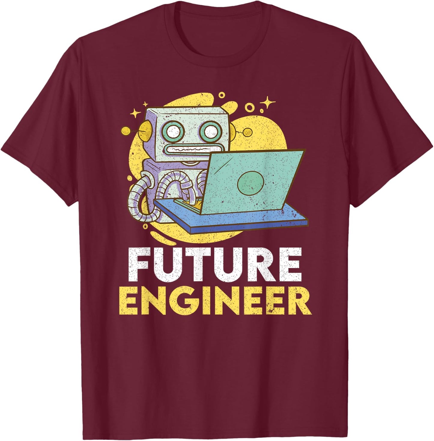 Future Engineer Robotics Robot Costume Engineer System Men's T-Shirt - T-Shirt | Maroon