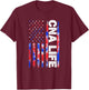 CNA Life Nurse Tie Dye American Flag Fourth 4th Of July CNA Men T-Shirt - T-Shirt | Maroon