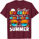 Goodbye 5th Grade Graduation To Middle School Hello Summer T-Shirt - T-Shirt | Maroon